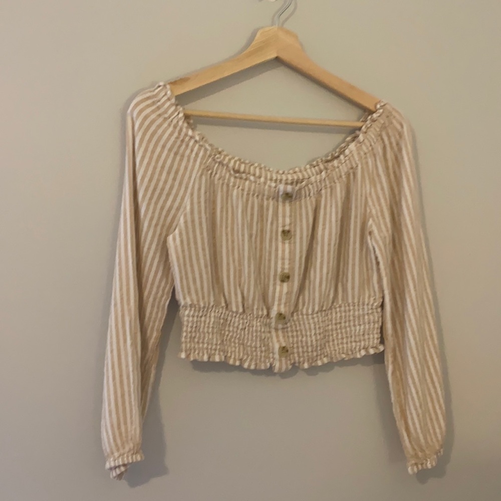 Striped panicked bottom shirt